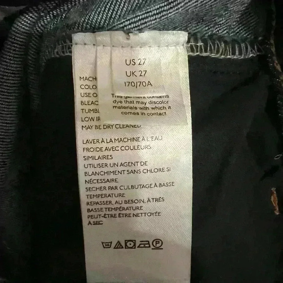 Pilcro and the Letterpress Dark Denim High-Rise Skinny Jeans- Size 27- NWOT - Picture 6 of 6